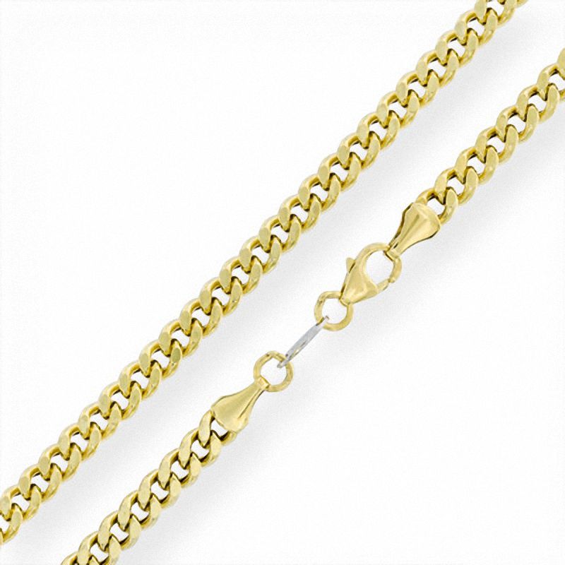 10K Gold Bonded Sterling Silver 120 Gauge Curb Chain Necklace - 24"