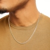 Thumbnail Image 1 of 100 Gauge Curb Chain Necklace in 10K Hollow Gold Bonded Sterling Silver - 22"