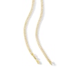 Thumbnail Image 2 of 100 Gauge Curb Chain Necklace in 10K Hollow Gold Bonded Sterling Silver - 22"