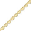 Thumbnail Image 0 of Heart Bracelet in 10K Gold Bonded Sterling Silver - 7.5"