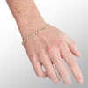 Thumbnail Image 2 of 10K Hollow Gold Curb Chain Bracelet Made in Italy - 8.5"