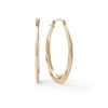 Thumbnail Image 0 of Oval Twist Hoop Earrings in 10K Gold