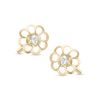 Thumbnail Image 0 of Child's Cubic Zirconia Flower Stud Earrings in 10K Gold