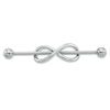 Thumbnail Image 0 of 014 Gauge Infinity Industrial Barbell in Stainless Steel