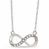 Thumbnail Image 0 of Cubic Zirconia Infinity Necklace in 10K White Gold