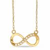 Thumbnail Image 0 of Cubic Zirconia Infinity Necklace in 10K Gold