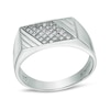 Thumbnail Image 0 of Cubic Zirconia Rectangle Ring in Sterling Silver - Size 10