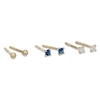 Thumbnail Image 0 of Child's 2mm Cubic Zirconia and Ball Stud Earrings Set in 10K Gold