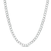 Thumbnail Image 0 of 10K White Gold 100 Gauge Curb Chain Necklace - 22"