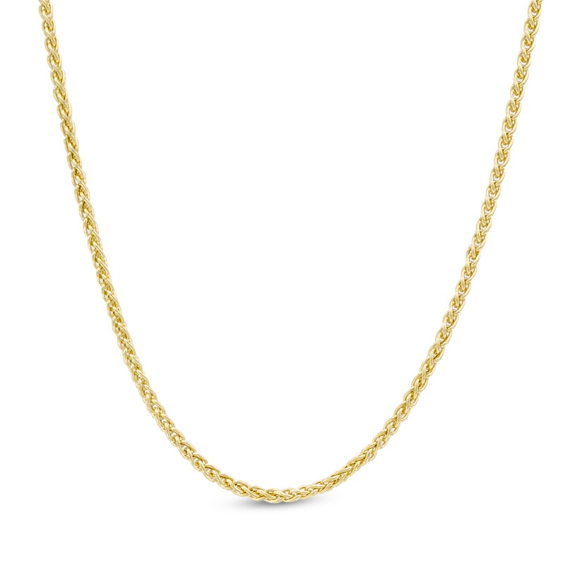10K Gold 040 Gauge Wheat Chain Necklace - 18"