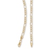 Thumbnail Image 1 of 10K Hollow Gold Beveled Figaro Chain - 18"