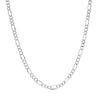 Thumbnail Image 0 of 10K White Gold 080 Gauge Figaro Chain Necklace - 18"