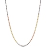 Thumbnail Image 0 of 016 Gauge Rope Chain Necklace in 10K Tri-Tone Gold - 18"