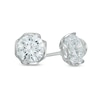 Thumbnail Image 0 of 8mm Cubic Zirconia Solitaire Stud Earrings in Sterling Silver