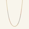 Thumbnail Image 0 of 016 Gauge Rope Chain Necklace in 14K Tri-Tone Gold - 20"