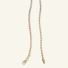 Thumbnail Image 1 of 016 Gauge Rope Chain Necklace in 14K Tri-Tone Gold - 20"