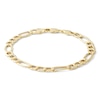Thumbnail Image 0 of Made in Italy 150 Gauge Figaro Chain Bracelet in 10K Hollow Gold - 8"