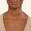 Thumbnail Image 2 of Made in Italy 030 Gauge Sparkle Chain Necklace in Sterling Silver - 18"