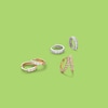 Thumbnail Image 2 of Child's 14K Solid Gold CZ Huggie Hoops