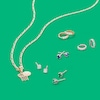Thumbnail Image 1 of Child's Cubic Zirconia Huggie Hoop Earrings in 14K White Gold