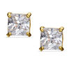 Thumbnail Image 0 of Child's 4mm Princess-Cut Cubic Zirconia Stud Earrings in 14K Gold
