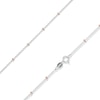 Thumbnail Image 0 of Saturn Bead Necklace in Two-Tone Sterling Silver