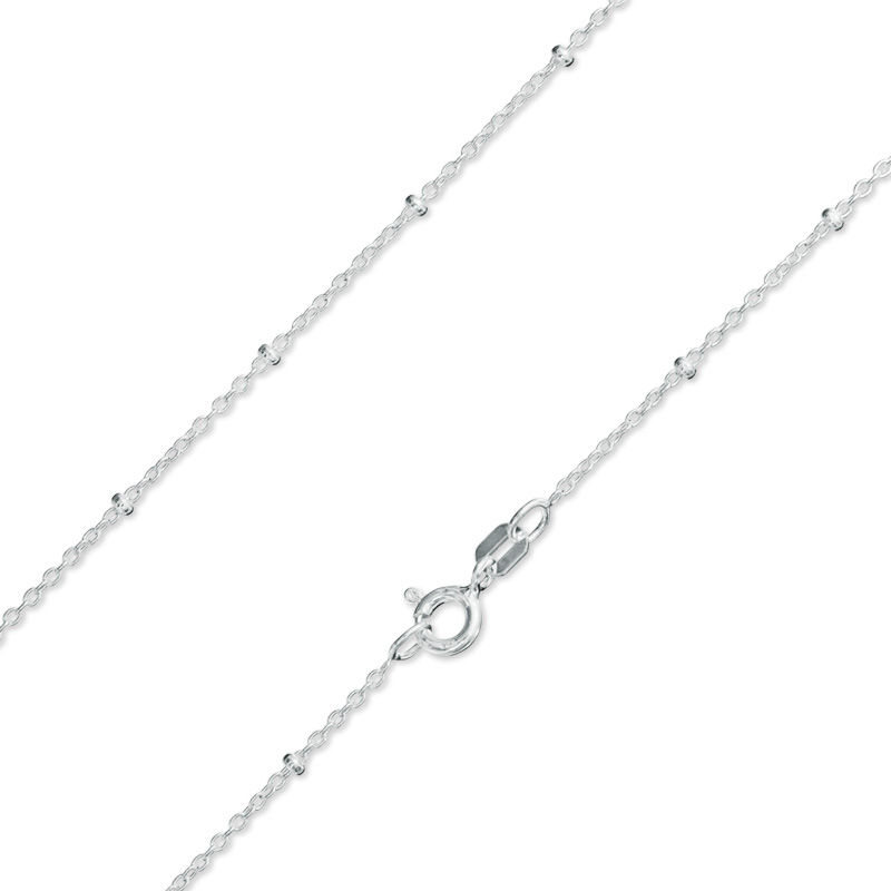 Saturn Bead Necklace in Sterling Silver