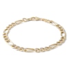 Thumbnail Image 0 of Made in Italy 150 Gauge Figaro Chain Bracelet in 10K Hollow Two-Tone Gold - 8.5"