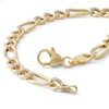 Thumbnail Image 1 of Made in Italy 150 Gauge Figaro Chain Bracelet in 10K Hollow Two-Tone Gold - 8.5"