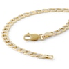 Thumbnail Image 1 of Made in Italy 100 Gauge Curb Chain Bracelet in 10K Hollow Two-Tone Gold - 8"
