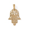Thumbnail Image 0 of Hamsa Scroll Necklace Charm in 10K Solid Gold