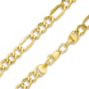 Thumbnail Image 0 of 10K Hollow Gold Beveled Figaro Chain - 26"