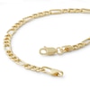 Thumbnail Image 1 of 100 Gauge Beveled Figaro Chain Bracelet in 10K Hollow Gold - 9"