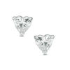 Thumbnail Image 0 of Child's 4mm Heart-Shaped Cubic Zirconia Stud Earrings in Sterling Silver