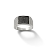 Thumbnail Image 0 of Black and White Cubic Zirconia Dome Ring in Sterling Silver