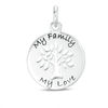 Thumbnail Image 0 of "My Family, My Love" Family Tree Disc Bracelet Charm in Sterling Silver