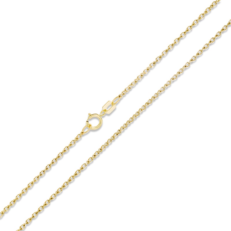 10K Two-Tone Gold 040 Gauge Wheat Chain Necklace - 18"