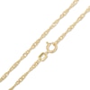 Thumbnail Image 0 of Child's Adjustable Figaro Chain Necklace in 10K Gold - 15"
