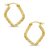 Thumbnail Image 0 of Small Square Hoop Earrings in 10K Gold