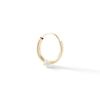 Thumbnail Image 0 of 14K Hollow Gold CZ Solitaire Hoop - 20G