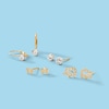 Thumbnail Image 1 of Child's Cubic Zirconia Elephant Stud Earrings in 14K Gold