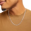 Thumbnail Image 1 of Made in Italy 100 Gauge Figaro Chain Necklace in Solid Sterling Silver - 22"