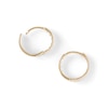 Thumbnail Image 1 of Cubic Zirconia Huggie Hoop Earrings in 14K Solid Gold