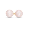 Thumbnail Image 0 of Child's 4mm Dyed Pink Cultured Freshwater Pearl Stud Earrings in 14K Gold