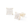 Thumbnail Image 0 of 14K Solid Gold CZ Square Solitaire Studs