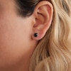 Thumbnail Image 2 of 7mm Black Cubic Zirconia Solitaire Stud Earrings in 14K Gold