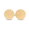 Thumbnail Image 0 of 6mm Textured Ball Stud Earrings in 14K Gold