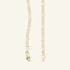Thumbnail Image 1 of 080 Gauge Diamond-Cut Figaro Chain Necklace in 10K Solid Gold - 22"