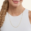 Thumbnail Image 3 of 080 Gauge Diamond-Cut Figaro Chain Necklace in 10K Solid Gold - 22"