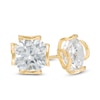 Thumbnail Image 0 of 7mm Cubic Zirconia Solitaire Tulip Stud Earrings in 14K Gold